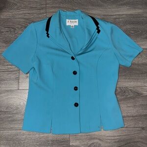 Women's Blue Button Down Shirt